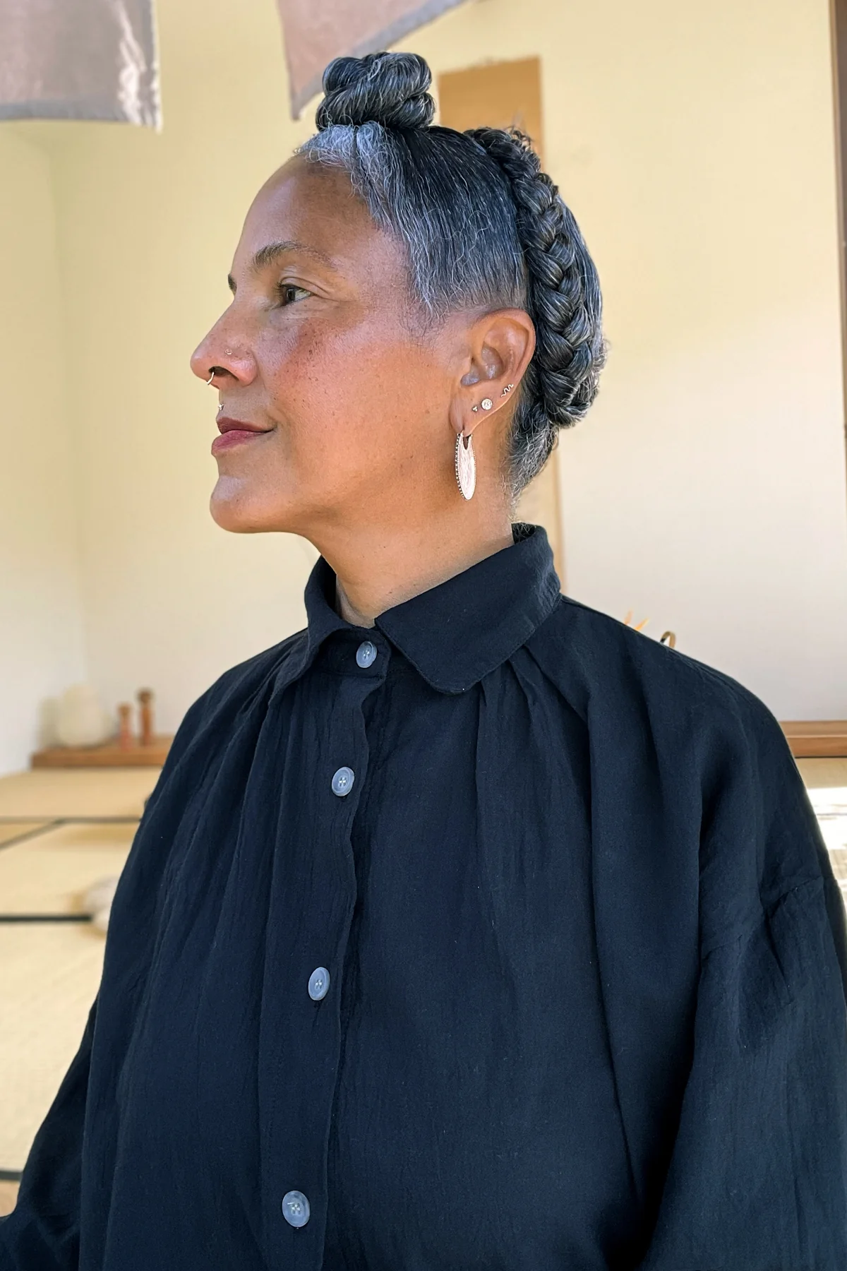 Poet Blouse Cropped - Image 4