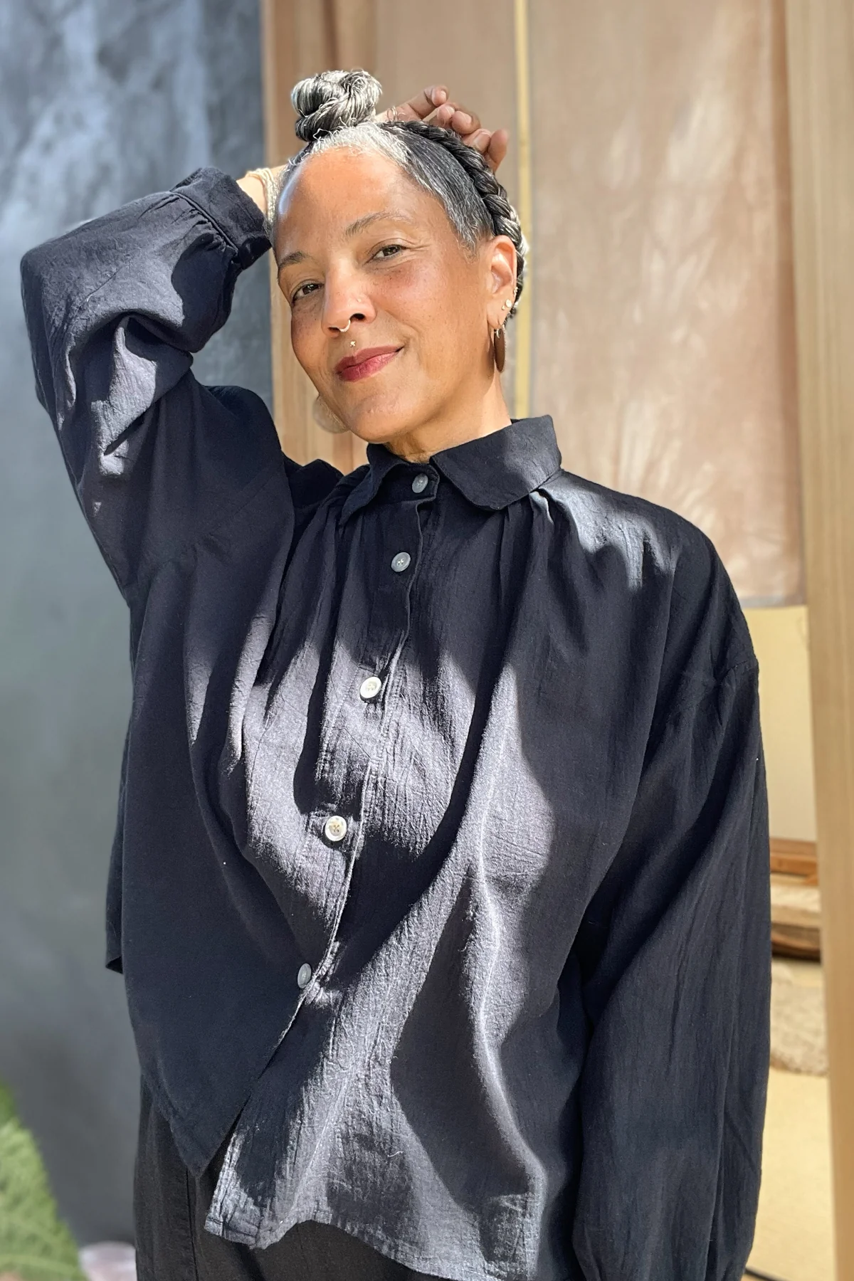 Poet Blouse Cropped - Image 6