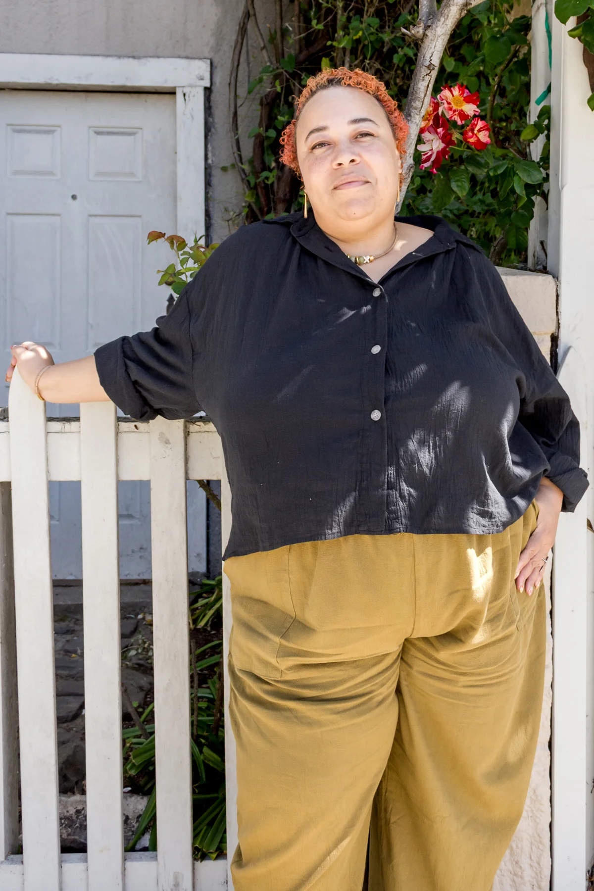 Poet Blouse Cropped - Image 8